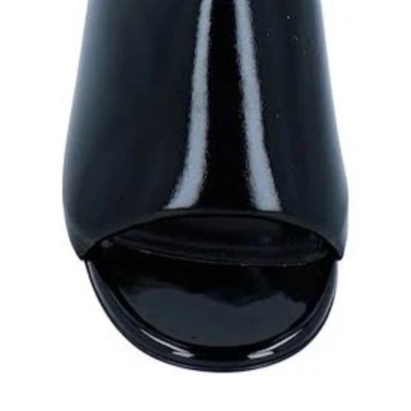 The Attico Rem heel open toe leather mules - Black - 38 - Picture 6 of 8